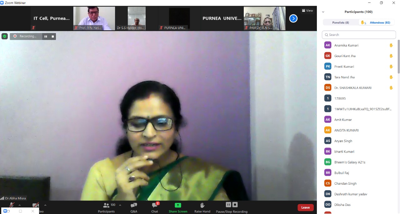 National Webinar on &quot;Need and Process of Psychological Counselling For Well Being of People During Covid-19 Pandemic&quot;