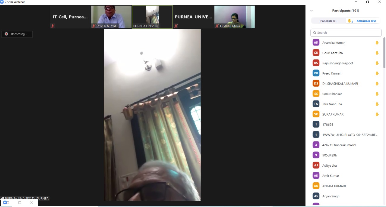 National Webinar on &quot;Need and Process of Psychological Counselling For Well Being of People During Covid-19 Pandemic&quot;