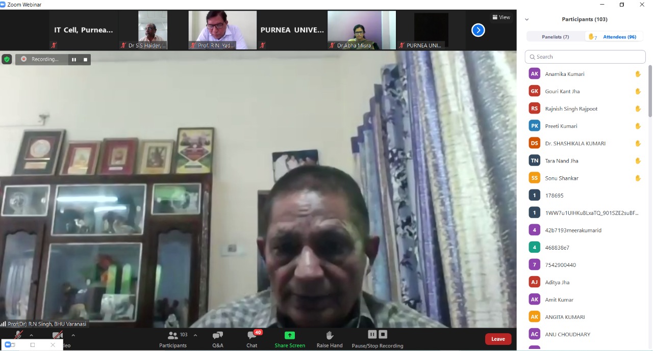 National Webinar on &quot;Need and Process of Psychological Counselling For Well Being of People During Covid-19 Pandemic&quot;
