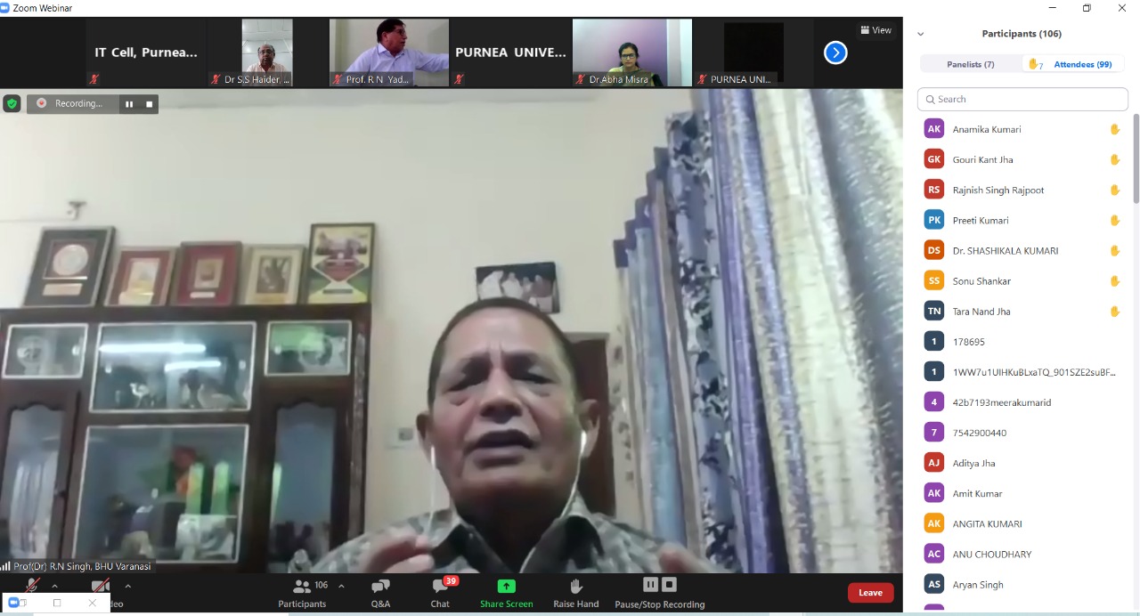 National Webinar on &quot;Need and Process of Psychological Counselling For Well Being of People During Covid-19 Pandemic&quot;