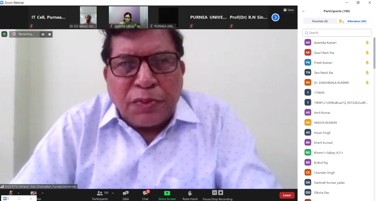 National Webinar on &quot;Need and Process of Psychological Counselling For Well Being of People During Covid-19 Pandemic&quot;